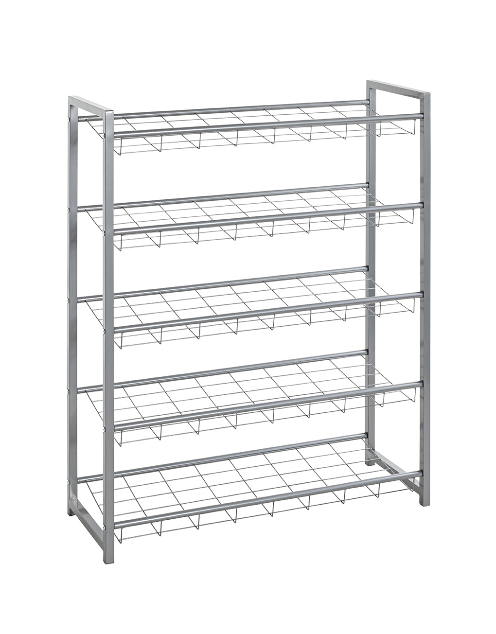 HAKU Möbel Schuhregal aus Metall in Grau 80 x 30 x 106 cm