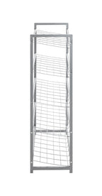 HAKU Möbel Schuhregal aus Metall in Grau 80 x 30 x 106 cm