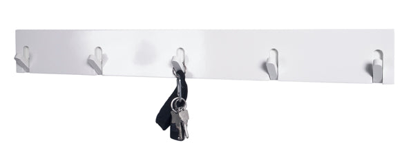 HAKU Möbel Garderobenleiste aus MDF B 44-82 cm H 10 cm, 82 x 2 cm, H 10 cm in Weiss