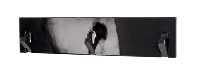 HAKU Möbel Garderobenleiste aus MDF B 44-82 cm H 10 cm, 44 x 2 cm, H 10 cm in Schwarz