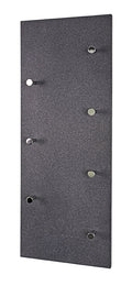 HAKU Möbel Wandgarderobe aus MDF 80 x 6 x 30 cm in Chrom, Granitoptik