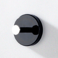 HAKU Möbel Garderobenhaken aus MDF in Chrom, Schwarz