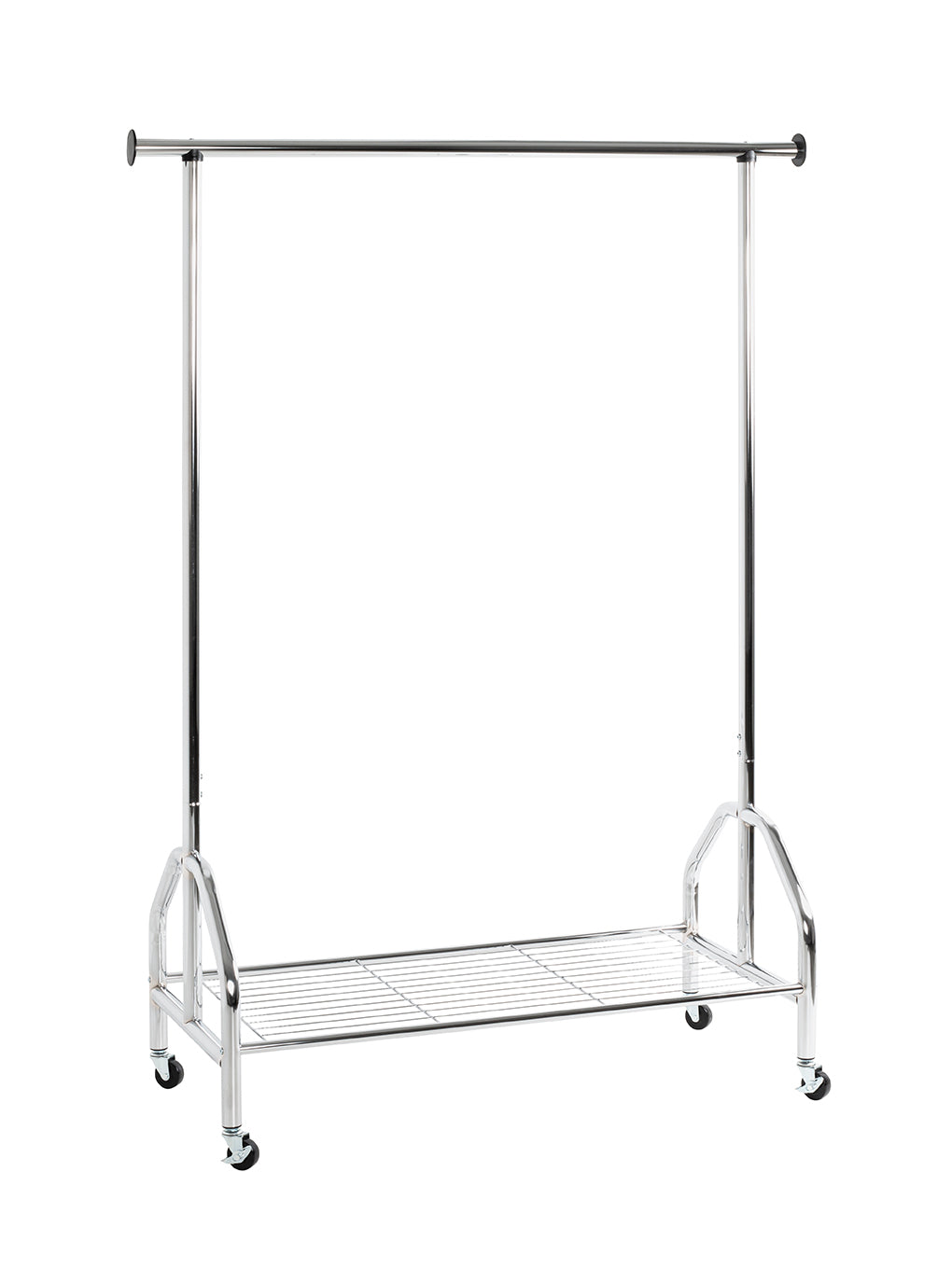 HAKU Möbel Rollgarderobe aus Metall in Silber