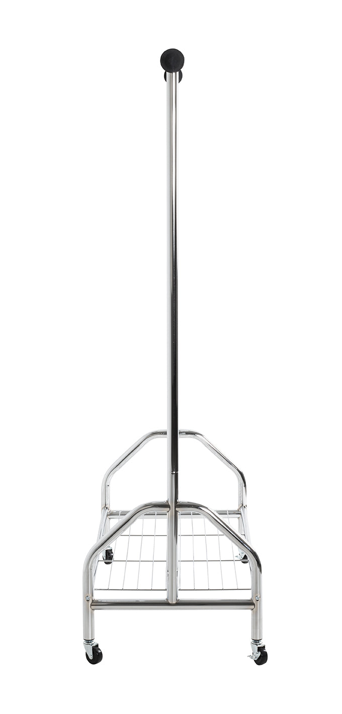 HAKU Möbel Rollgarderobe aus Metall in Silber