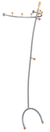 HAKU Möbel Wandgarderobe aus Metall in Grau 67 x 51 x 189 cm