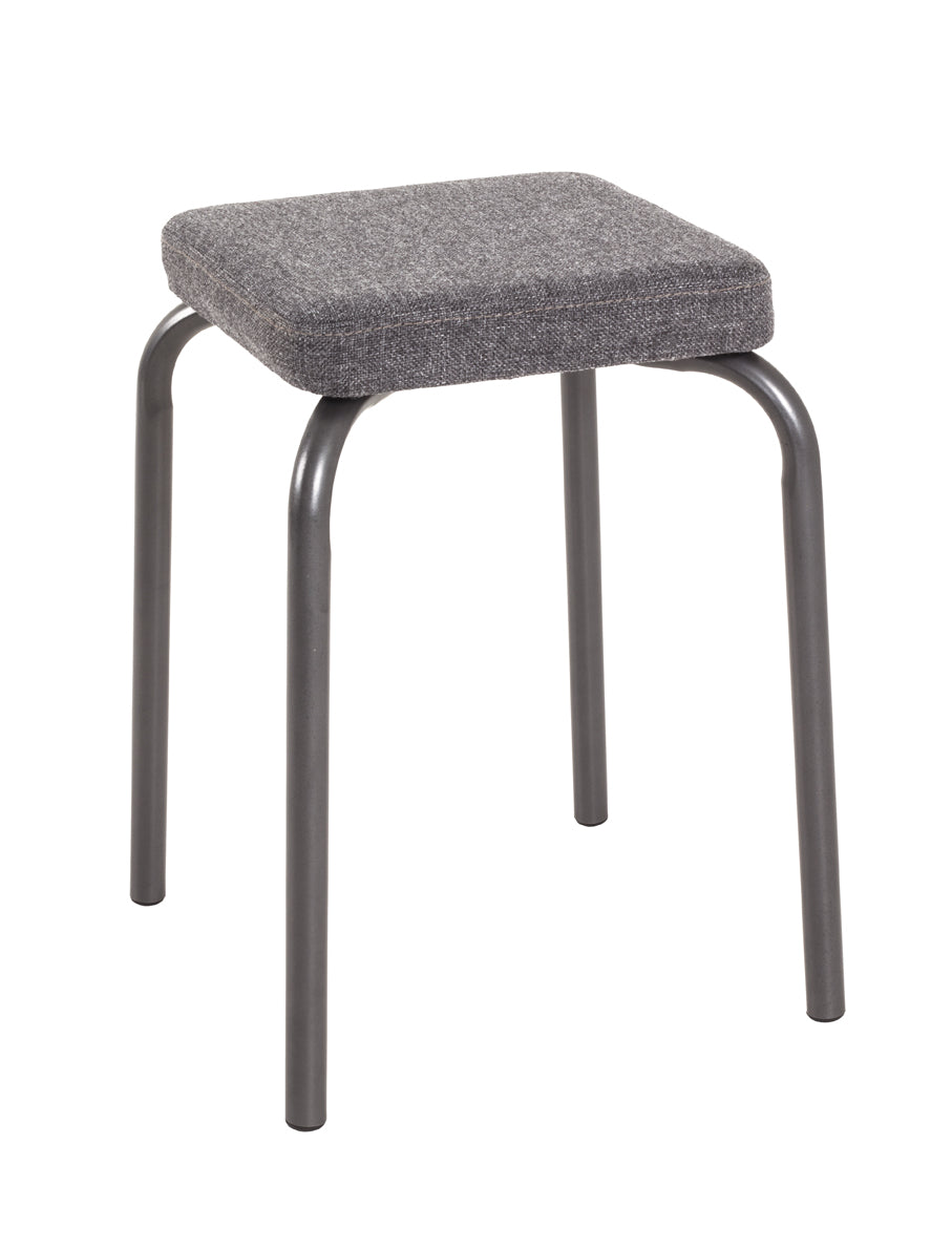 HAKU Möbel Stapelhocker aus Textil in Anthrazit