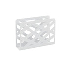 HAKU Möbel Zeitungsständer aus Metall 35 x 10 x 26 cm in Weiss