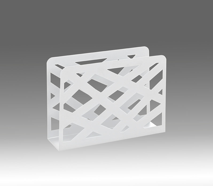 HAKU Möbel Zeitungsständer aus Metall 35 x 10 x 26 cm in Weiss