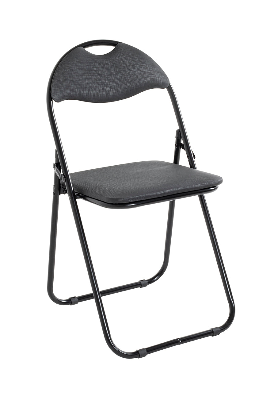 HAKU Möbel Klappstuhl aus Metall klappbar in Schwarz