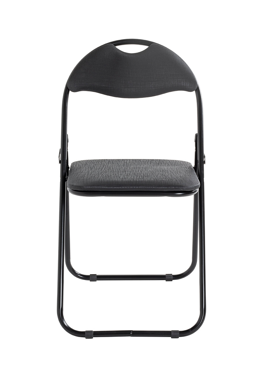 HAKU Möbel Klappstuhl aus Metall klappbar in Schwarz