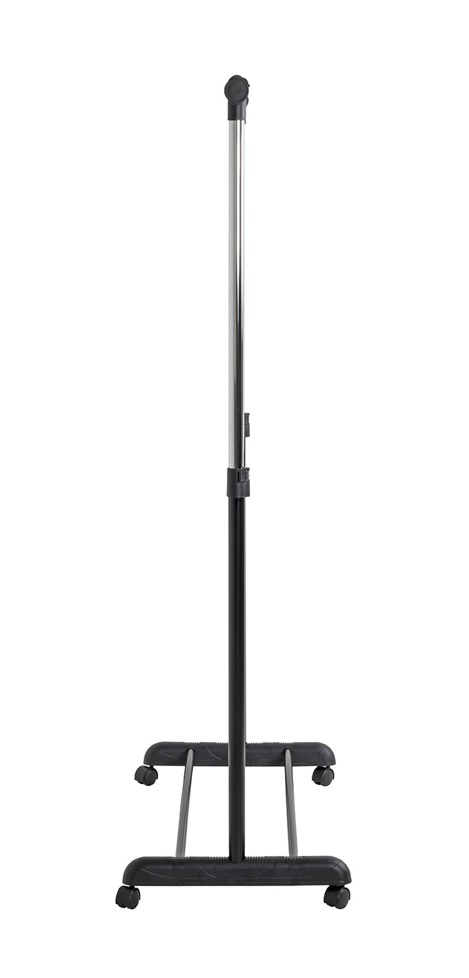 HAKU Möbel Rollgarderobe aus Metall höhenverstellbar in Schwarz