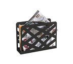 HAKU Möbel Zeitungsständer aus Metall 35 x 10 x 26 cm in Schwarz