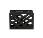 HAKU Möbel Zeitungsständer aus Metall 35 x 10 x 26 cm in Schwarz