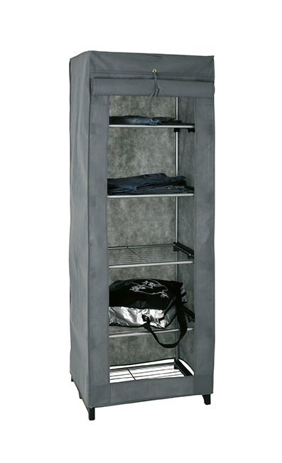 HAKU Möbel Stoffschrank aus Textil in Grau