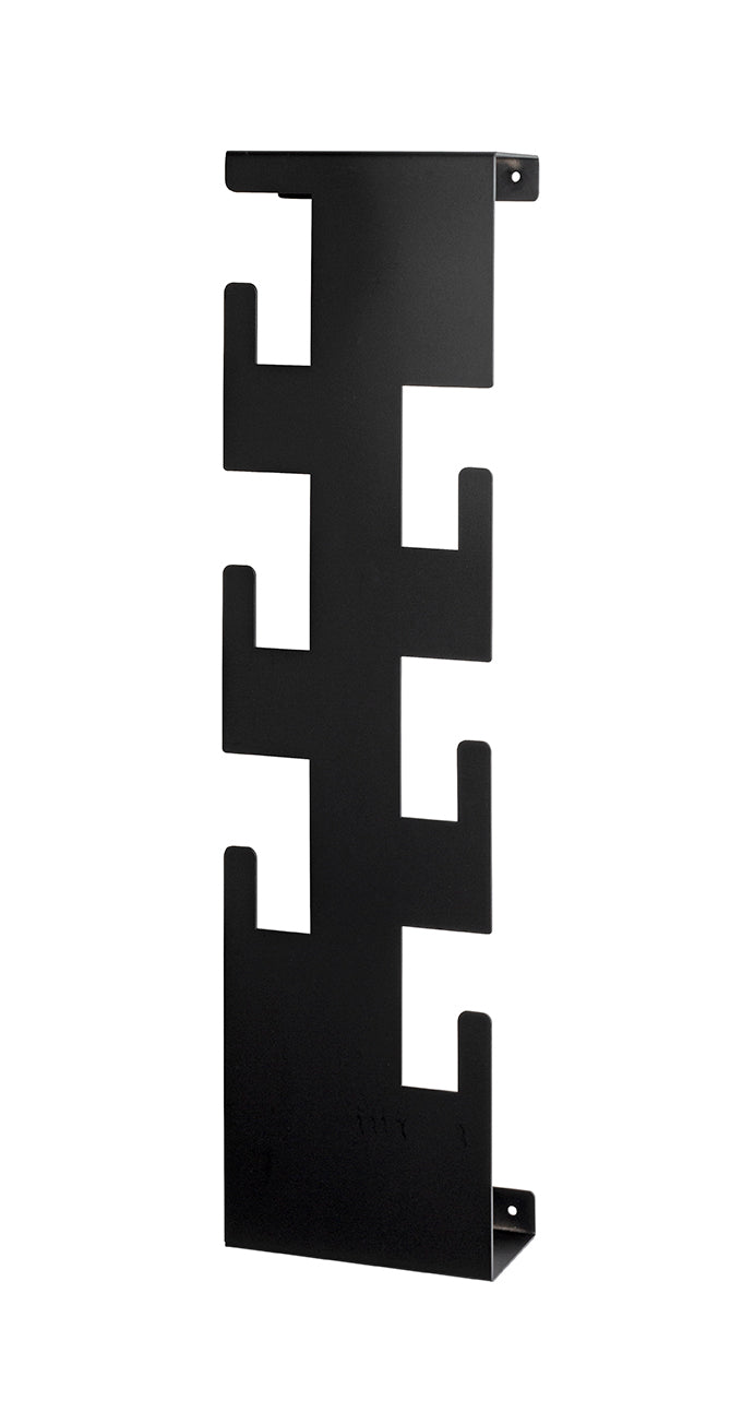 HAKU Möbel Wandgarderobe aus Metall 15 x 8 x 60 cm in Schwarz