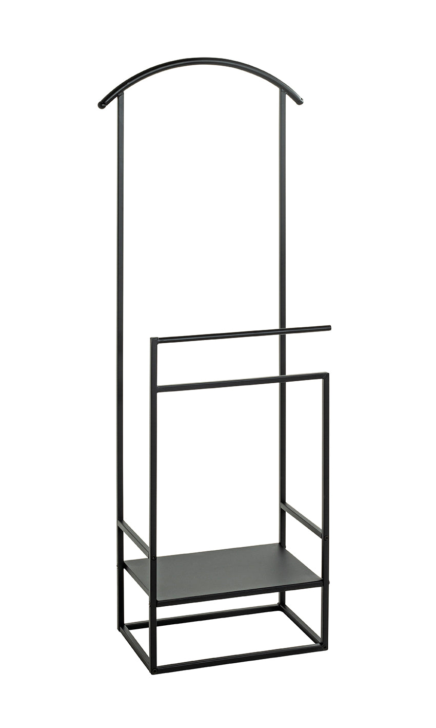 HAKU Möbel Herrendiener aus Metall in Schwarz 47 x 26 x 128 cm