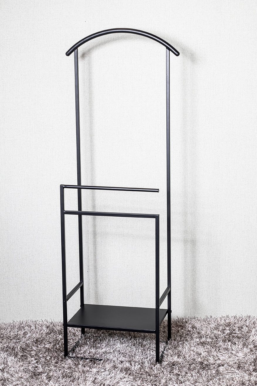 HAKU Möbel Herrendiener aus Metall in Schwarz 47 x 26 x 128 cm