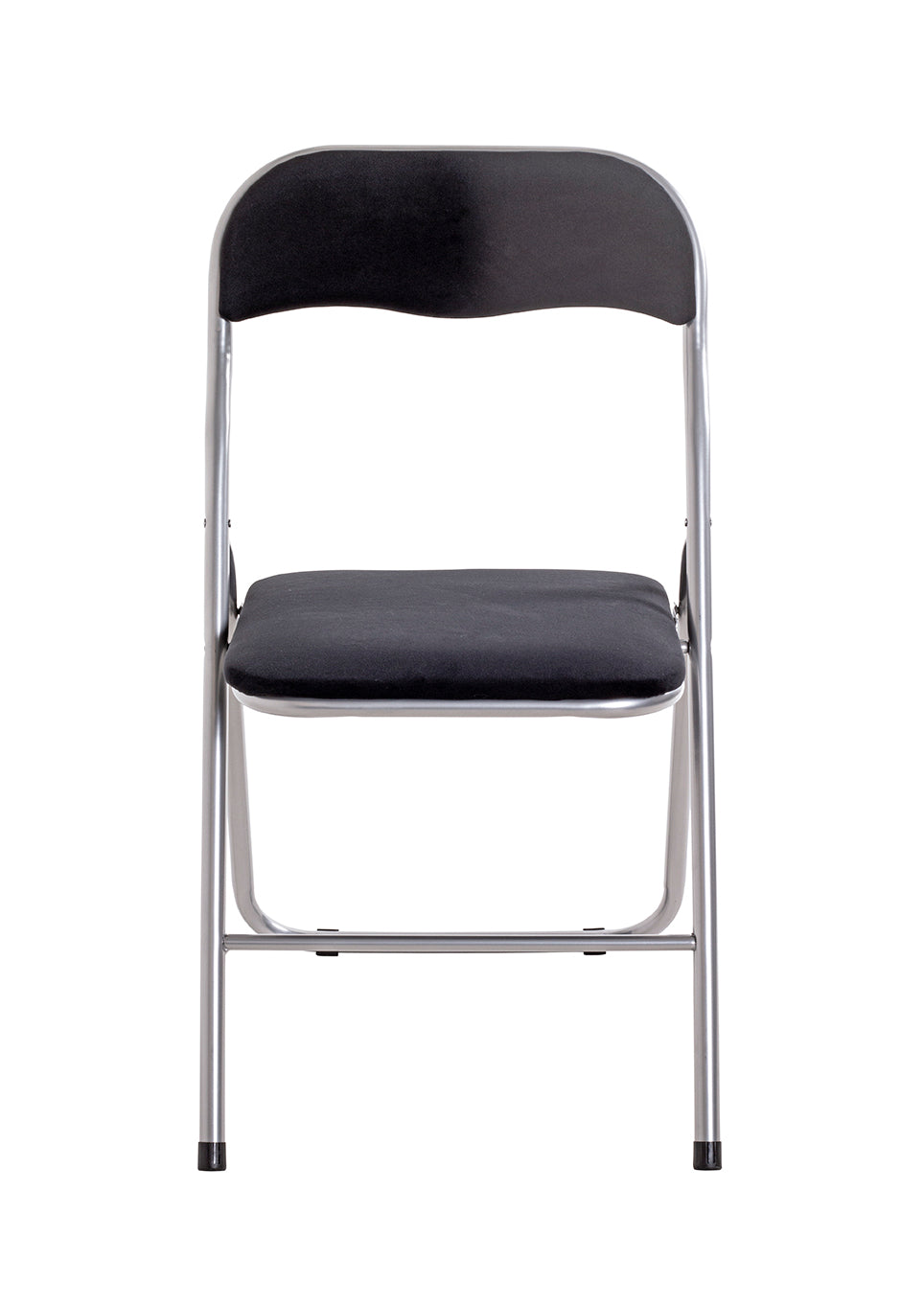 HAKU Möbel Klappstuhl aus Textil gepolstert in Alu, Schwarz