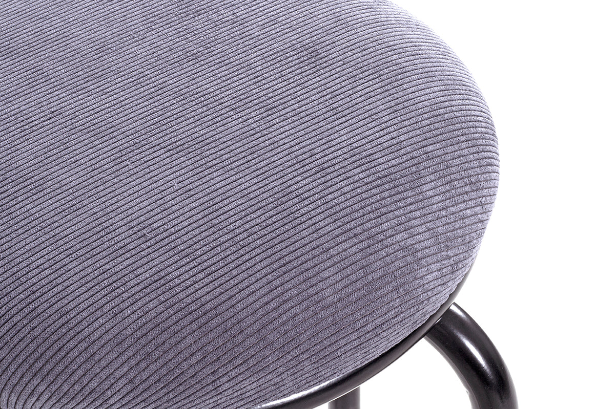 HAKU Möbel Stapelhocker aus Textil in Grau