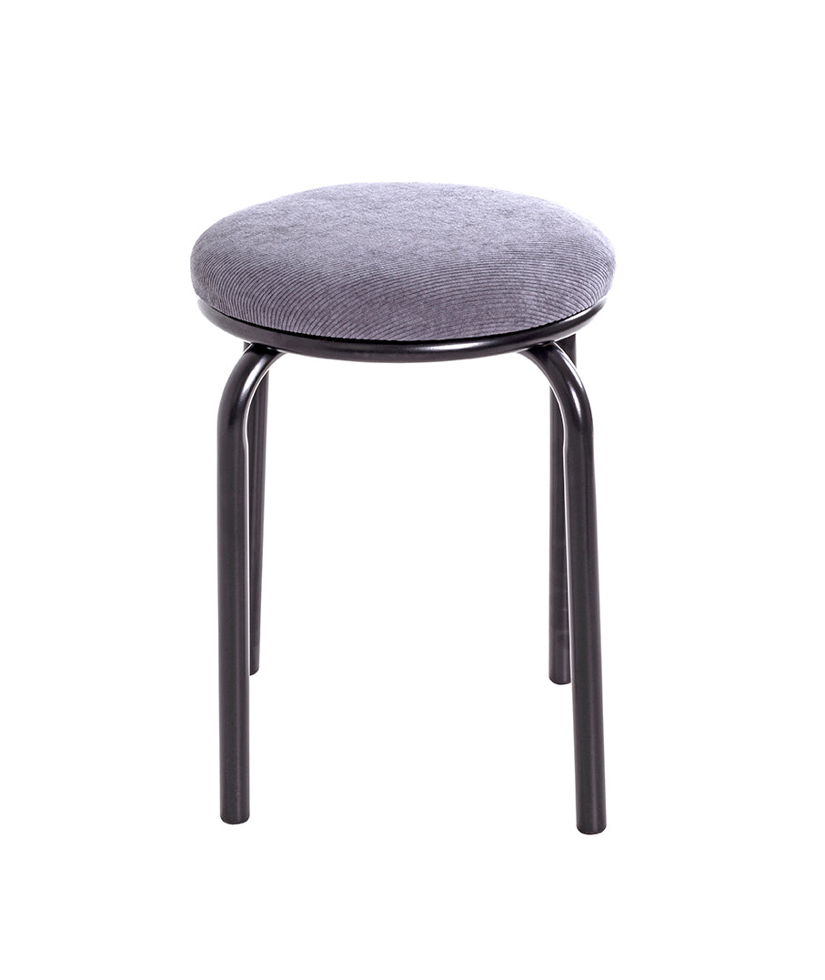 HAKU Möbel Stapelhocker aus Textil in Grau