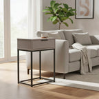 HAKU Möbel Konsole aus Holzwerkstoff kratzbeständig in Beige 40 x 28 x 60 cm