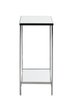 HAKU Möbel Blumensäule aus Metall mit Spiegel 28 x 28 x 66 cm in Chrom