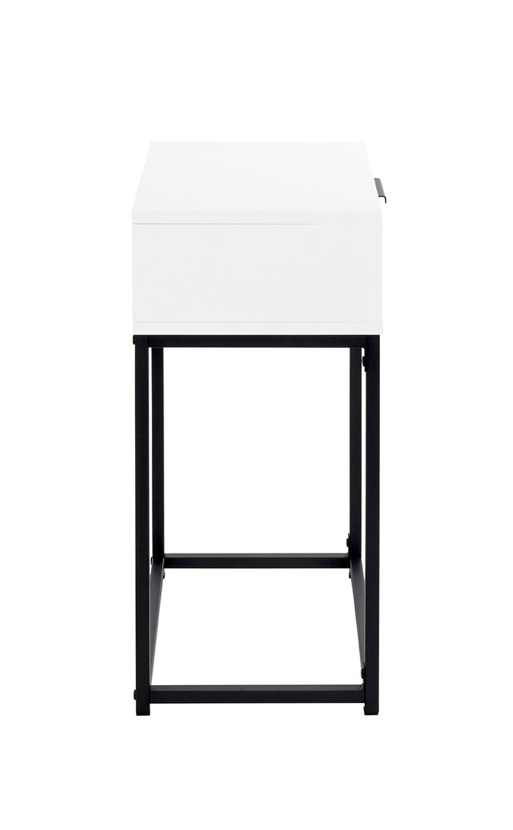 HAKU Möbel Konsole aus Holzwerkstoff kratzbeständig 40 x 28 x 60 cm in Schwarz, Weiss