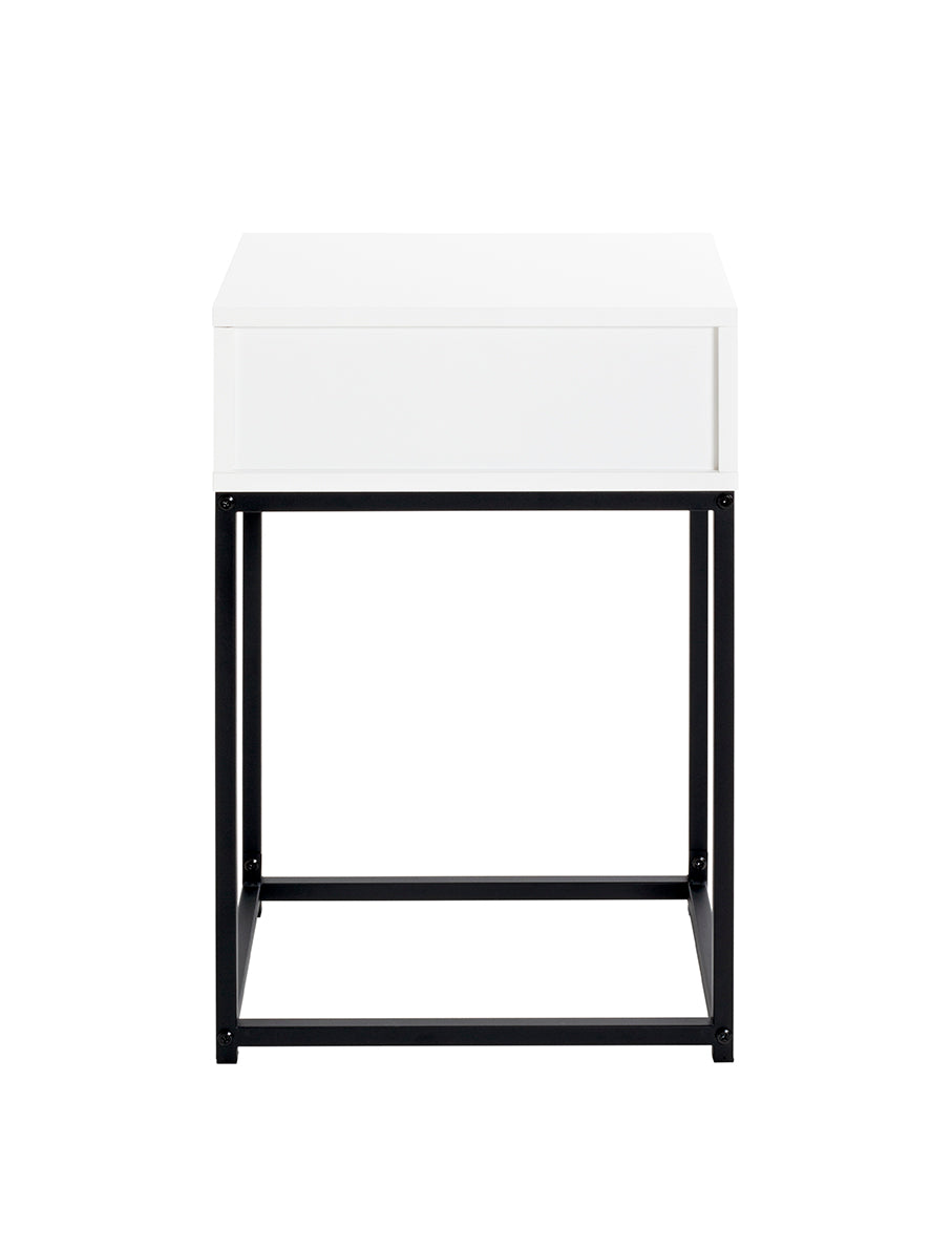 HAKU Möbel Konsole aus Holzwerkstoff kratzbeständig 40 x 28 x 60 cm in Schwarz, Weiss