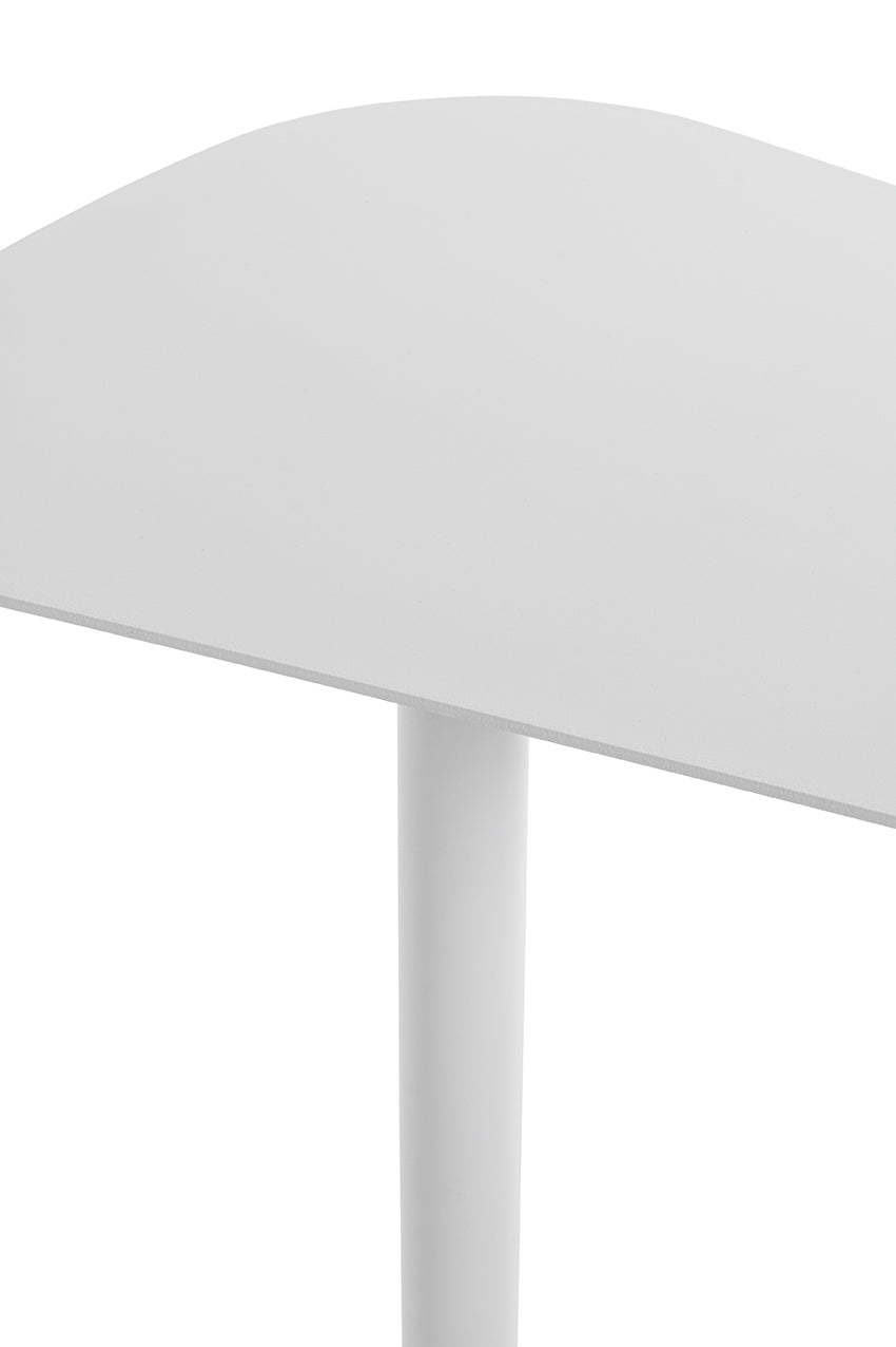 HAKU Möbel Beistelltisch aus Metall massiv 53 x 38 x 60 cm in Weiss