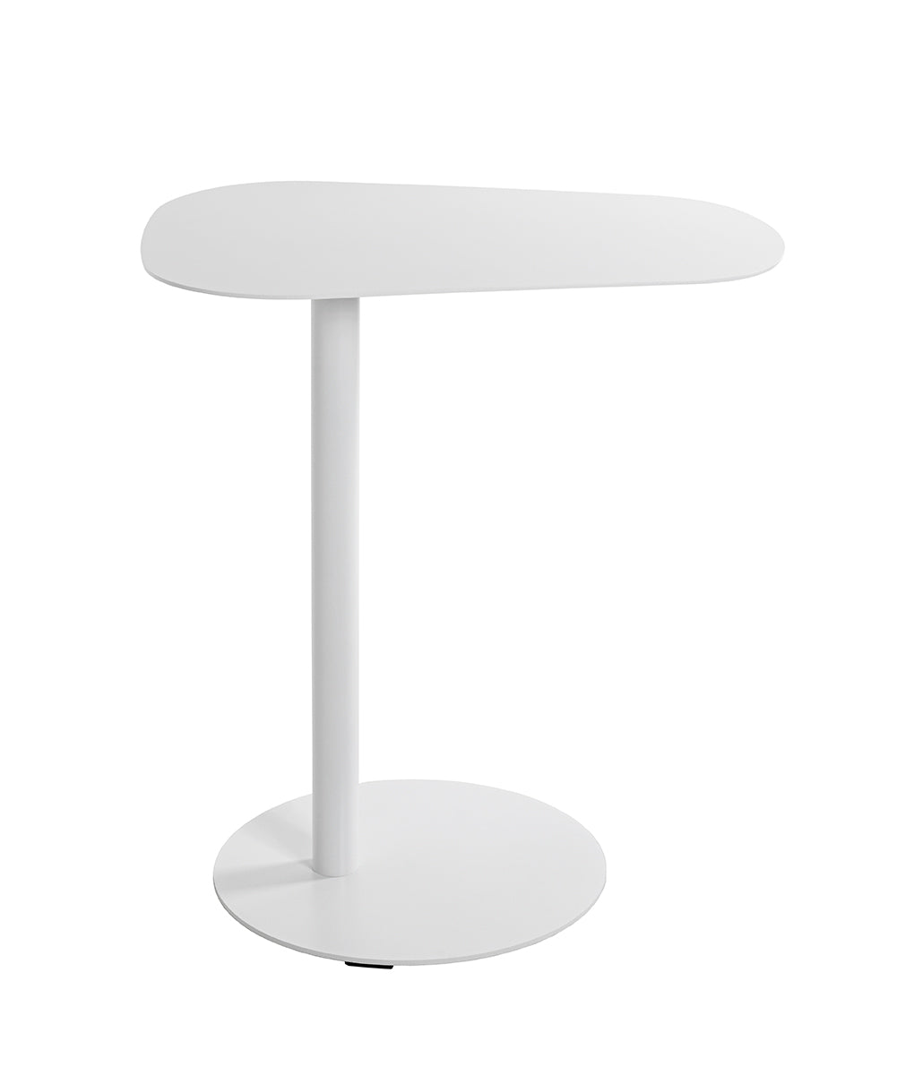 HAKU Möbel Beistelltisch aus Metall massiv 53 x 38 x 60 cm in Weiss