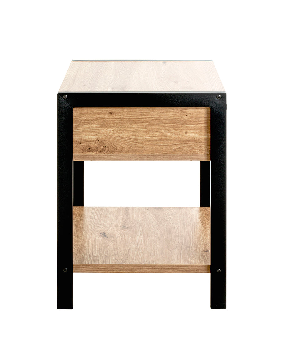 HAKU Möbel Konsole aus MDF kratzbeständig in Braun 48 x 43 x 60 cm