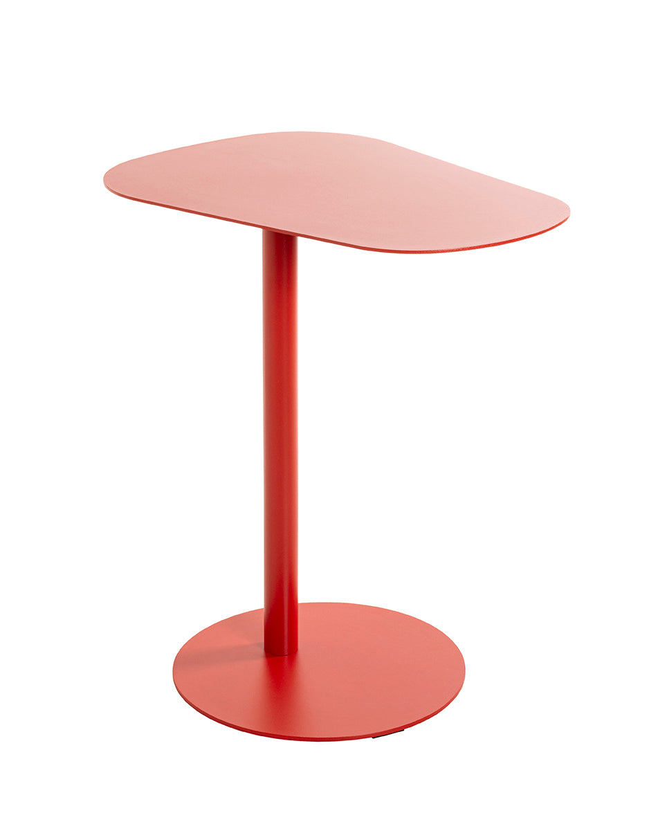 HAKU Möbel Beistelltisch aus Metall massiv 53 x 38 x 60 cm in Rot (Korallenrot)