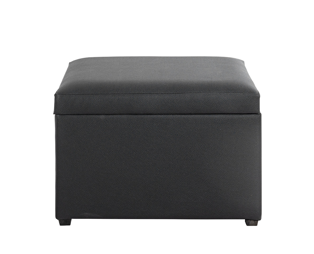 HAKU Möbel Sitztruhe aus Textil klappbar 58 x 39 x 42 cm in Schwarz