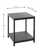 HAKU Möbel Beistelltisch aus MDF in Schwarz