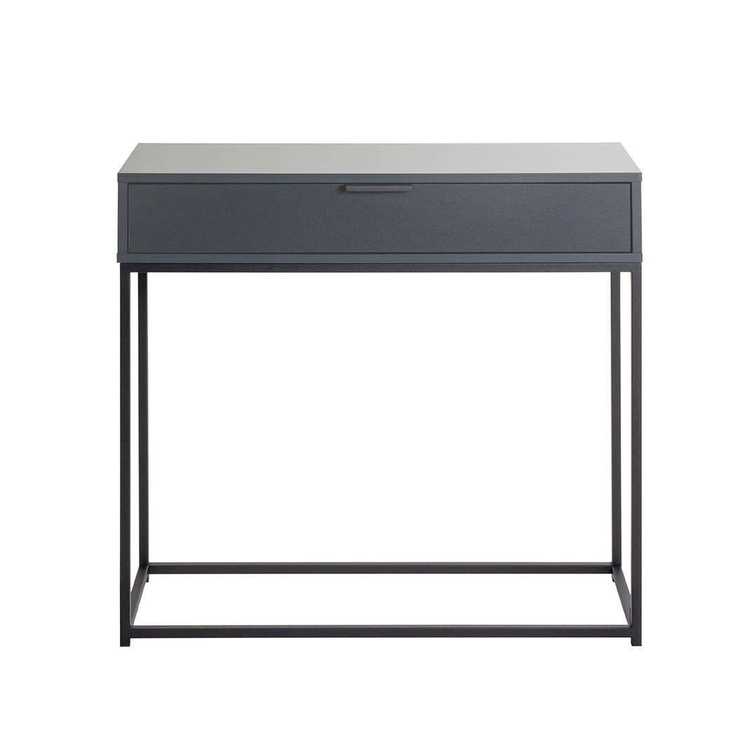 HAKU Möbel Konsole aus Holzwerkstoff Kippschutz 80 x 28 x 77 cm in Anthrazit, Schwarz