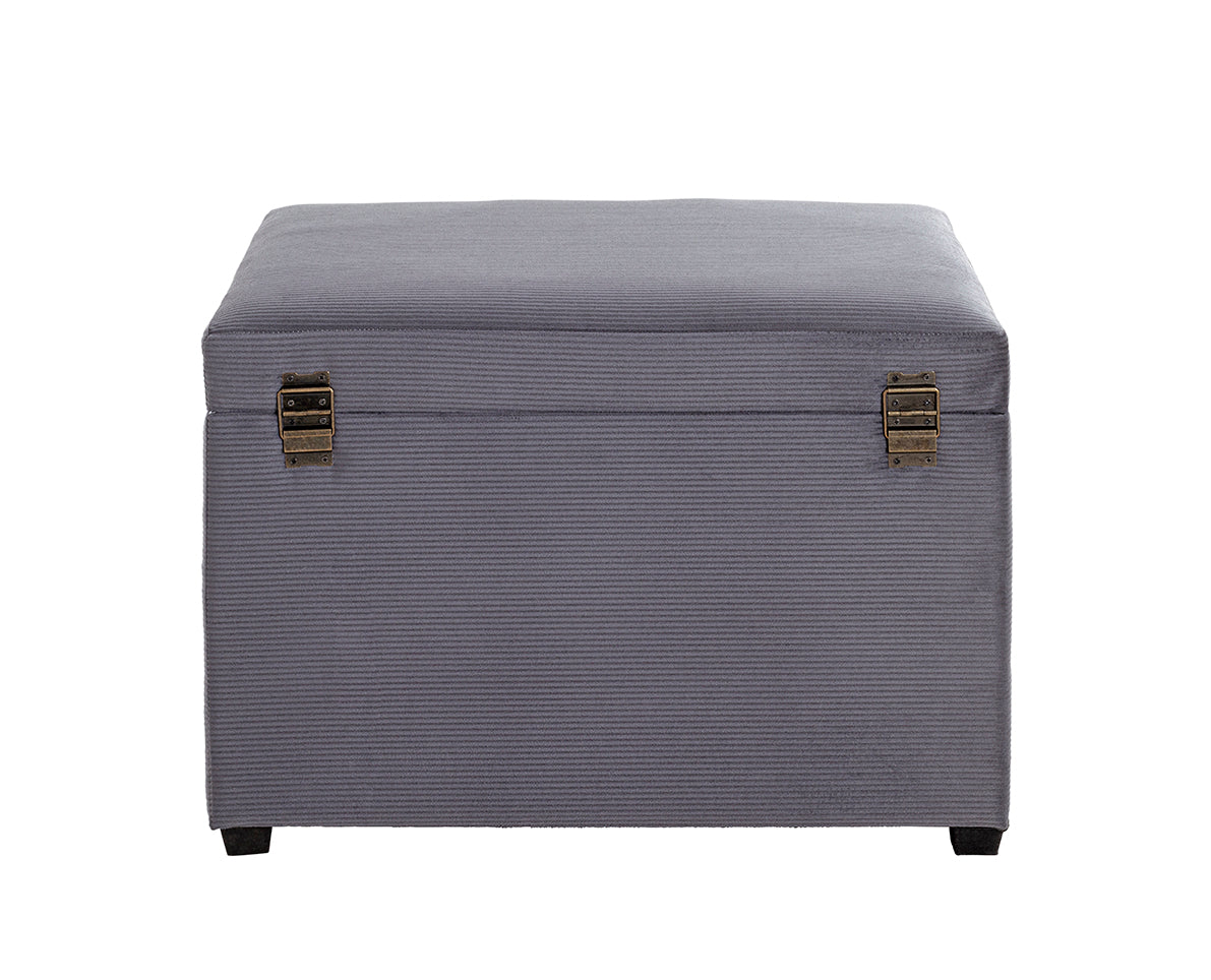 HAKU Möbel Sitztruhe aus Textil klappbar 58 x 39 x 42 cm in Grau
