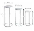 HAKU Möbel Blumensäule aus Metall in Grau