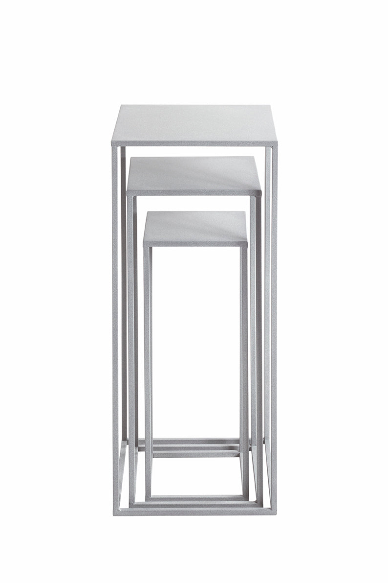 HAKU Möbel Blumensäule aus Metall in Grau