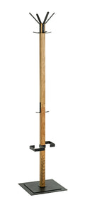 HAKU Möbel Garderobenständer aus Massivholz in Braun 40 x 40 x 180 cm
