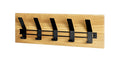 HAKU Möbel Wandgarderobe aus Massivholz in Braun 60 x 10 x 20 cm
