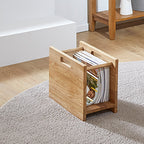 HAKU Möbel Zeitungsständer aus Massivholz in Braun 40 x 21 x 30 cm
