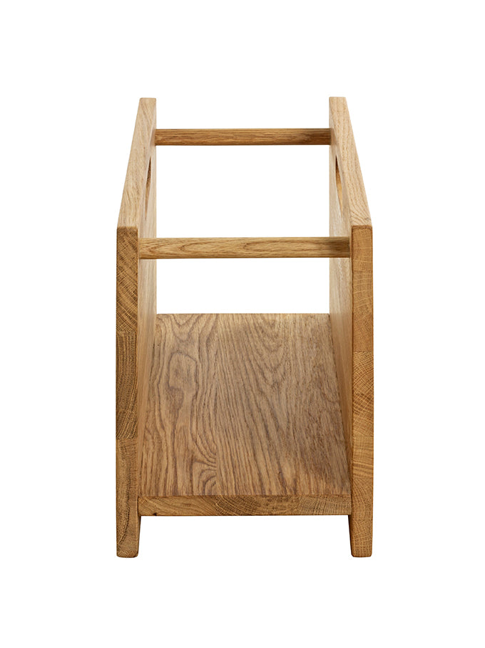 HAKU Möbel Zeitungsständer aus Massivholz in Braun 40 x 21 x 30 cm