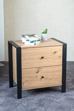 HAKU Möbel Konsole aus MDF kratzbeständig in Braun 60 x 42 x 60 cm