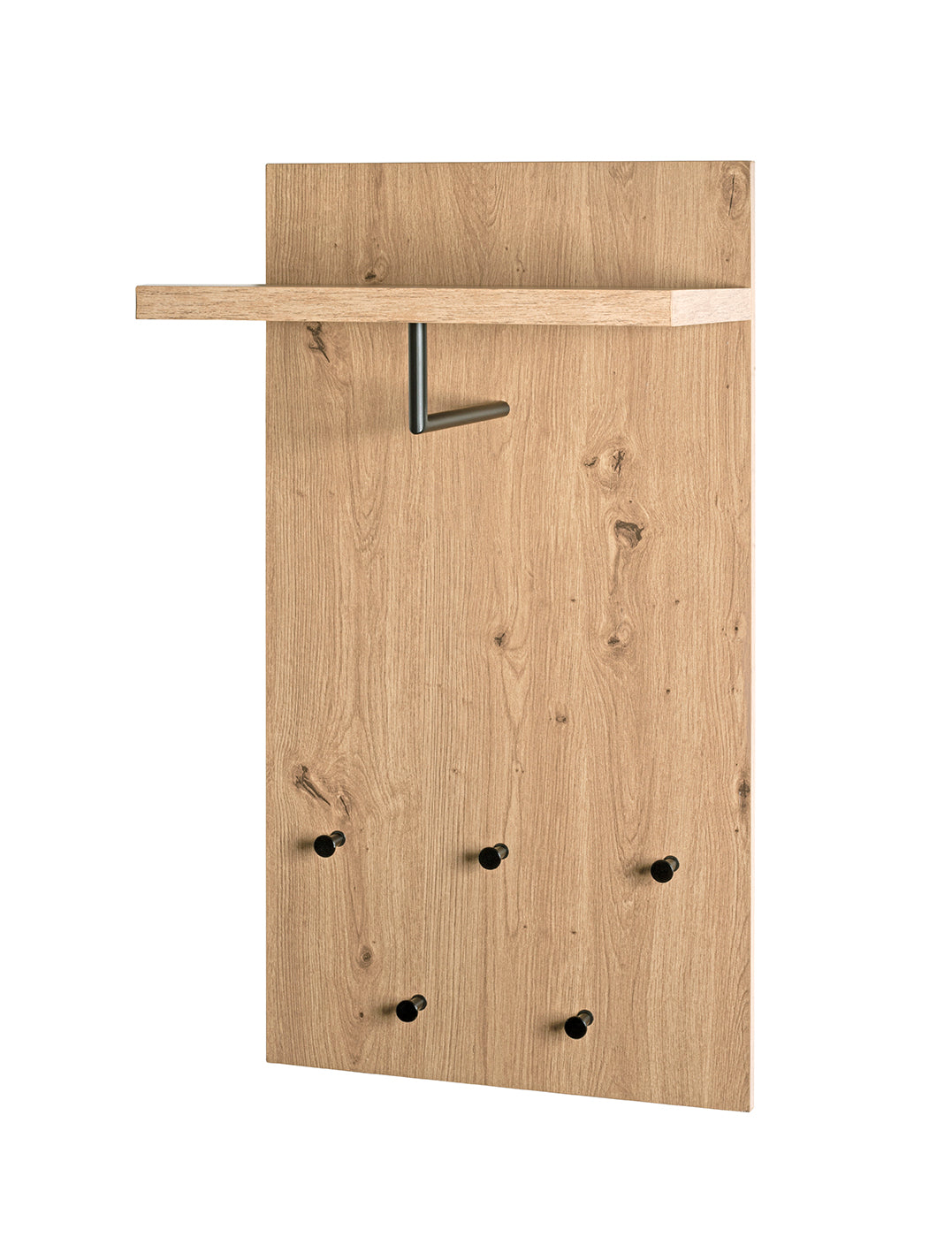 HAKU Möbel Wandgarderobe aus MDF kratzbeständig in Braun 48 x 31 x 90 cm