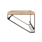 HAKU Möbel Wandgarderobe aus MDF kratzbeständig in Braun 70 x 30 x 23 cm