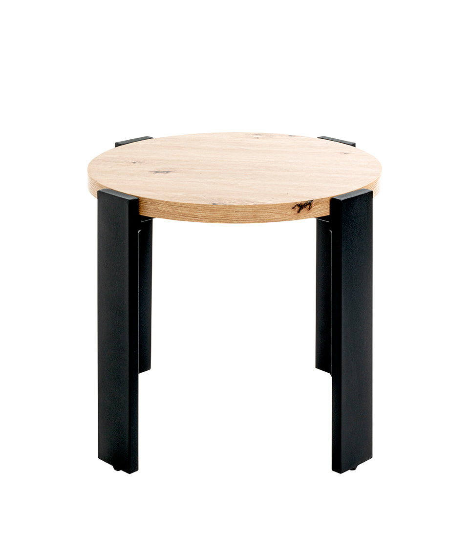 HAKU Möbel Beistelltisch aus MDF kratzunempfindlich in Braun 50 x 46 cm