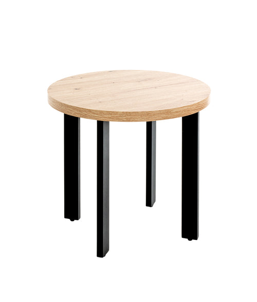 HAKU Möbel Beistelltisch aus MDF kratzunempfindlich in Braun 50 x 46 cm