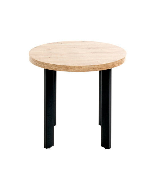 HAKU Möbel Beistelltisch aus MDF kratzunempfindlich in Braun 50 x 46 cm