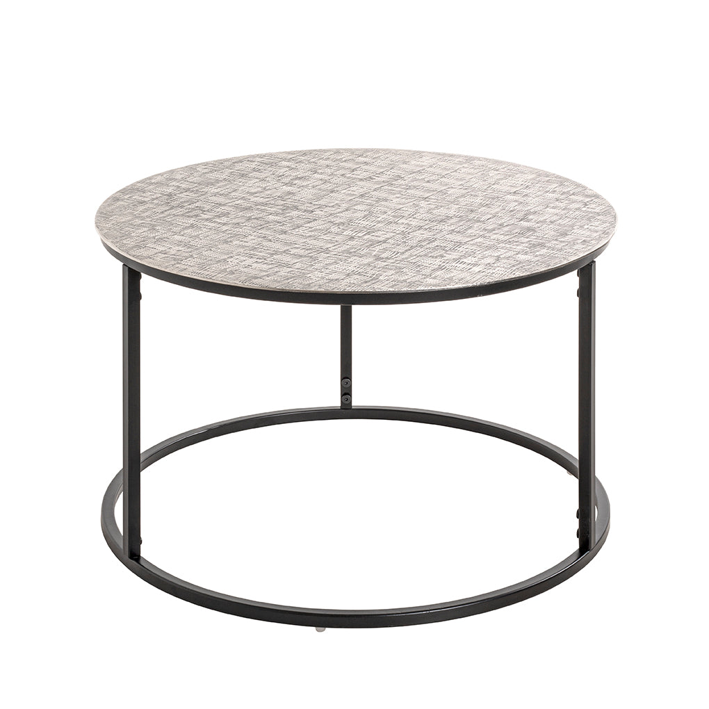 HAKU Möbel Beistelltisch aus Metall in Silber 59 x 37 cm