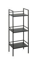 HAKU Möbel Regal aus Metall in Schwarz B 35-40 cm H 95-128 cm, 35 x 25 cm, H 95 cm
